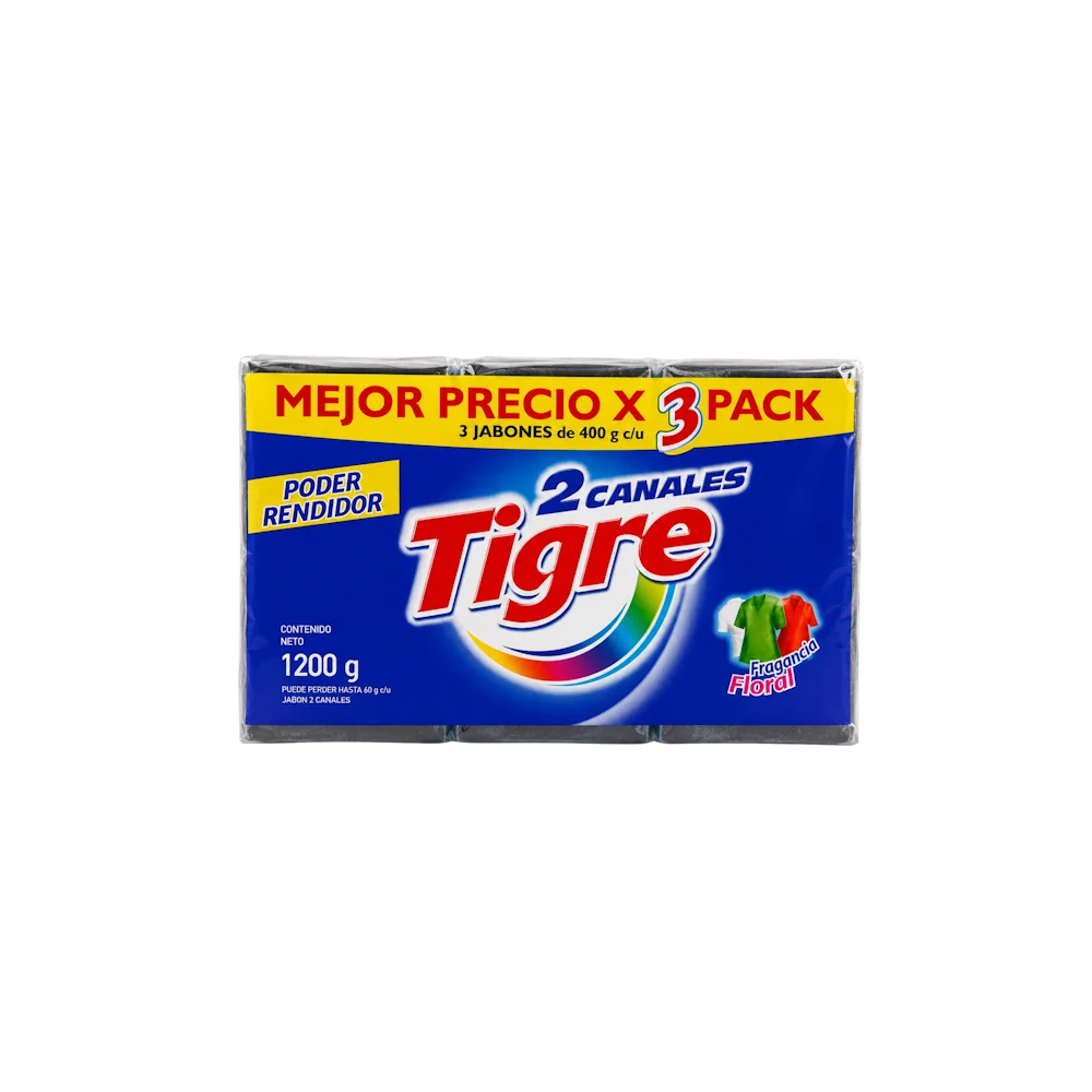 Jabón Dos Canales 400gr 3 Pack