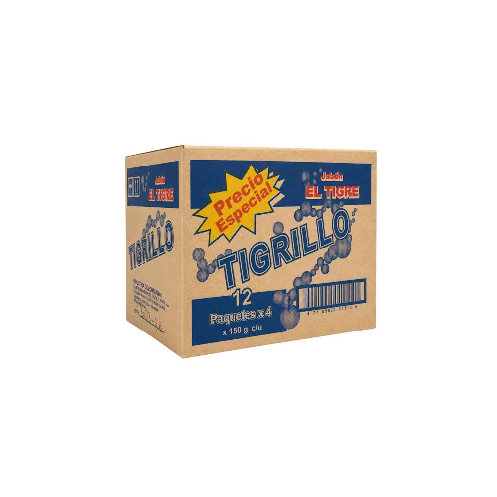 Jabón Tigrillo 4 Pack Caja