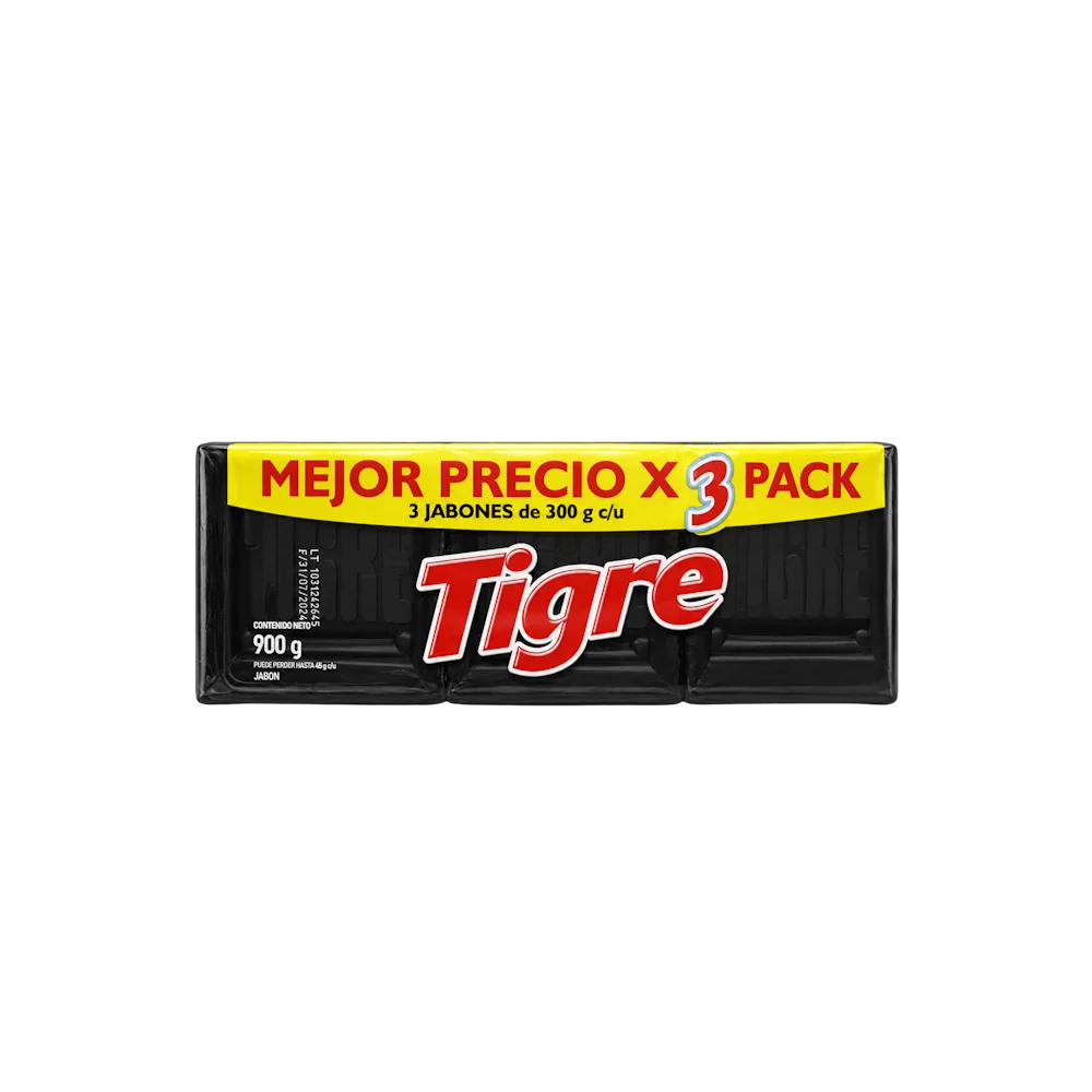 Jabon Cuadro 300gr 3 Pack
