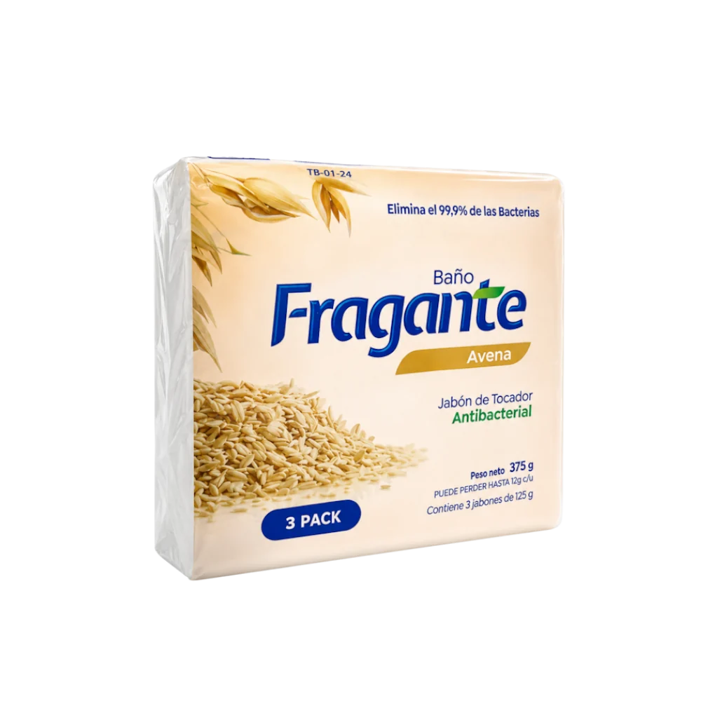 Fragrant Oatmeal Antibacterial Bar Soap x 3 Pack